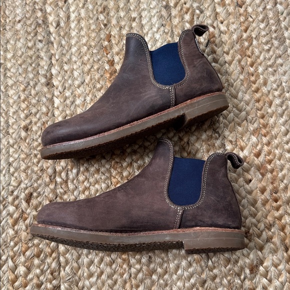 Penelope Chilvers 36 (5)Safari Boot Bootie Slip On Chelsea Lined Brown Navy Blue - Picture 7 of 11